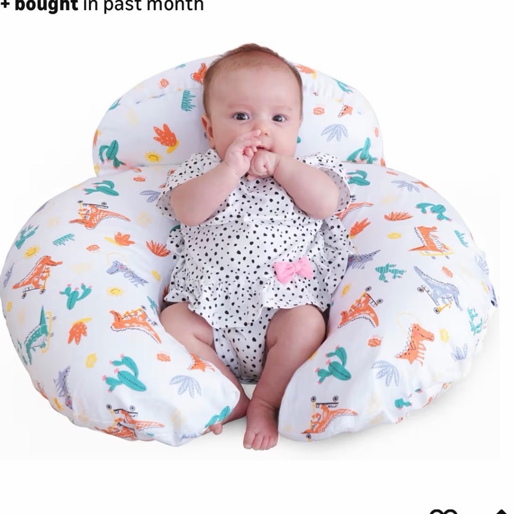 Colorful Animal Print Baby Support Pillow